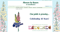 Desktop Screenshot of flowersbybauers.com